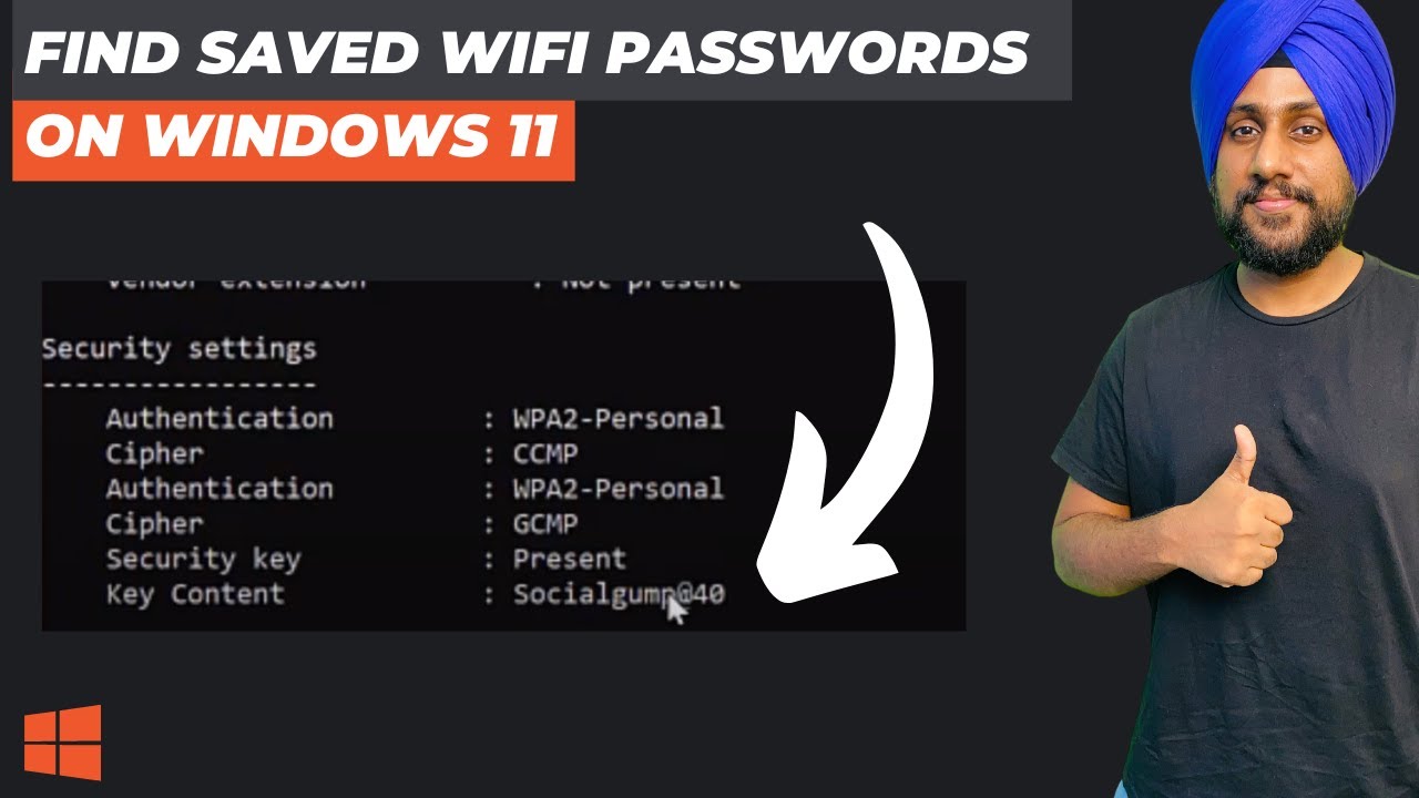 How to Find Your Wifi Password On Windows 11 | Windows Tutorial