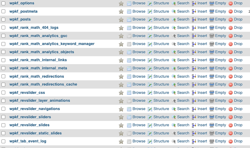 database backup