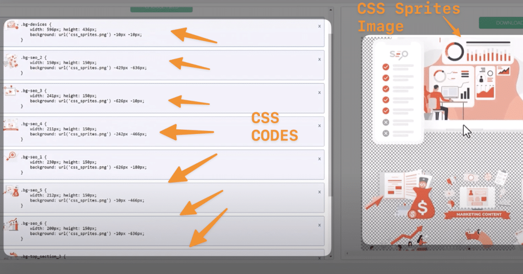 How to use CSS Image Sprites To Reduce HTTP Requests and Increase Pagespeed 13