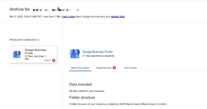 How to backup your Google Business Profile in 2 Simple Steps 33