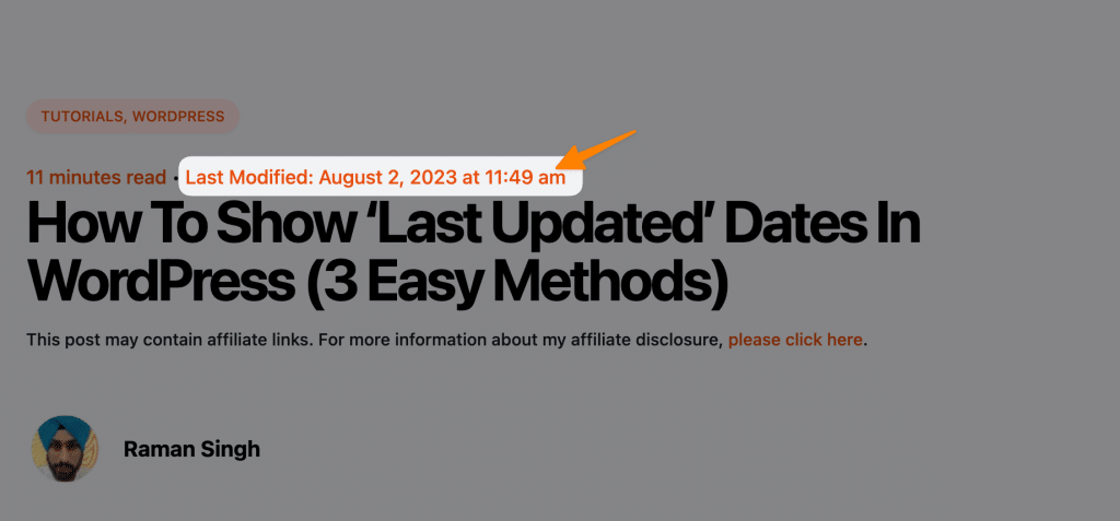 How To Show ‘Last Updated’ Dates In WordPress (3 Easy Methods) 24