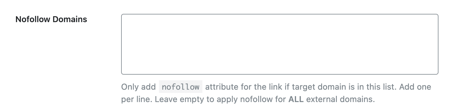 nofollow domains