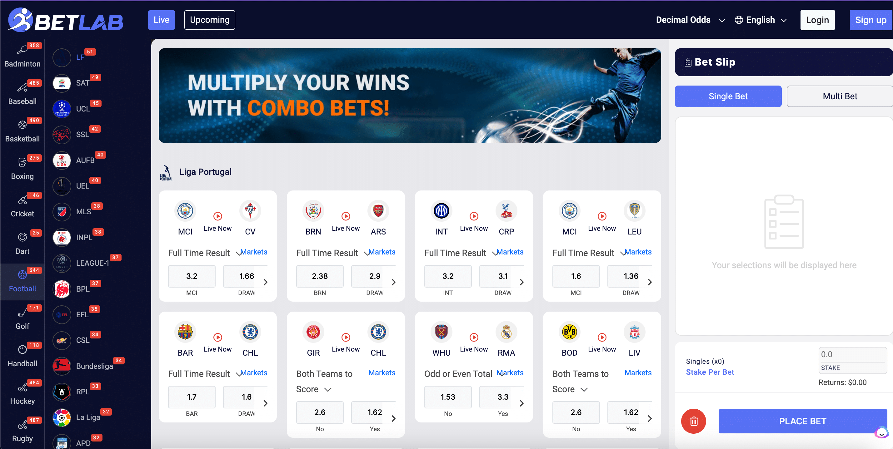 Betlab - Sports betting system