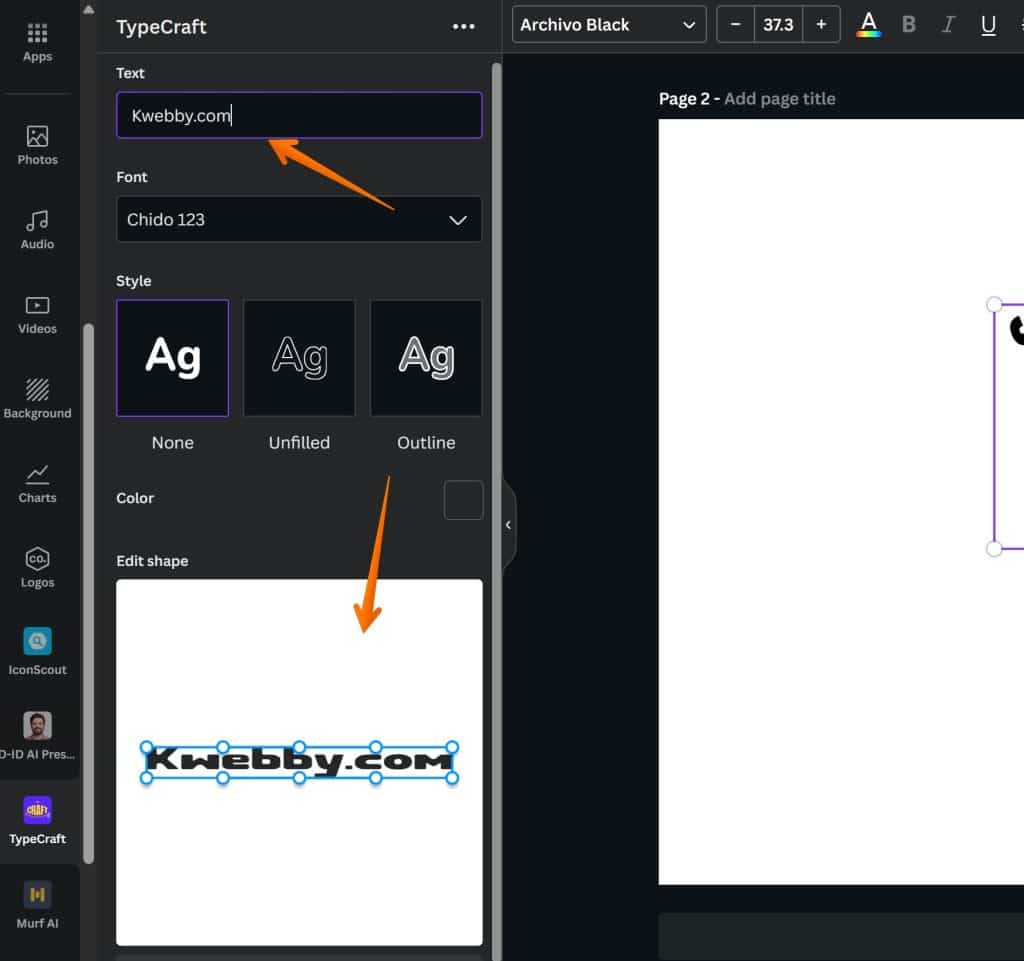 How to Curve Text in Canva (4 Methods) 40