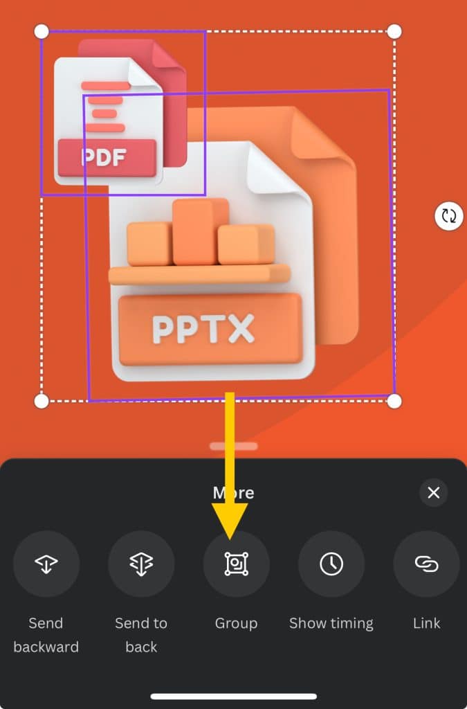 How to Group on Canva in 2 Clicks (Mobile & Desktop) 13