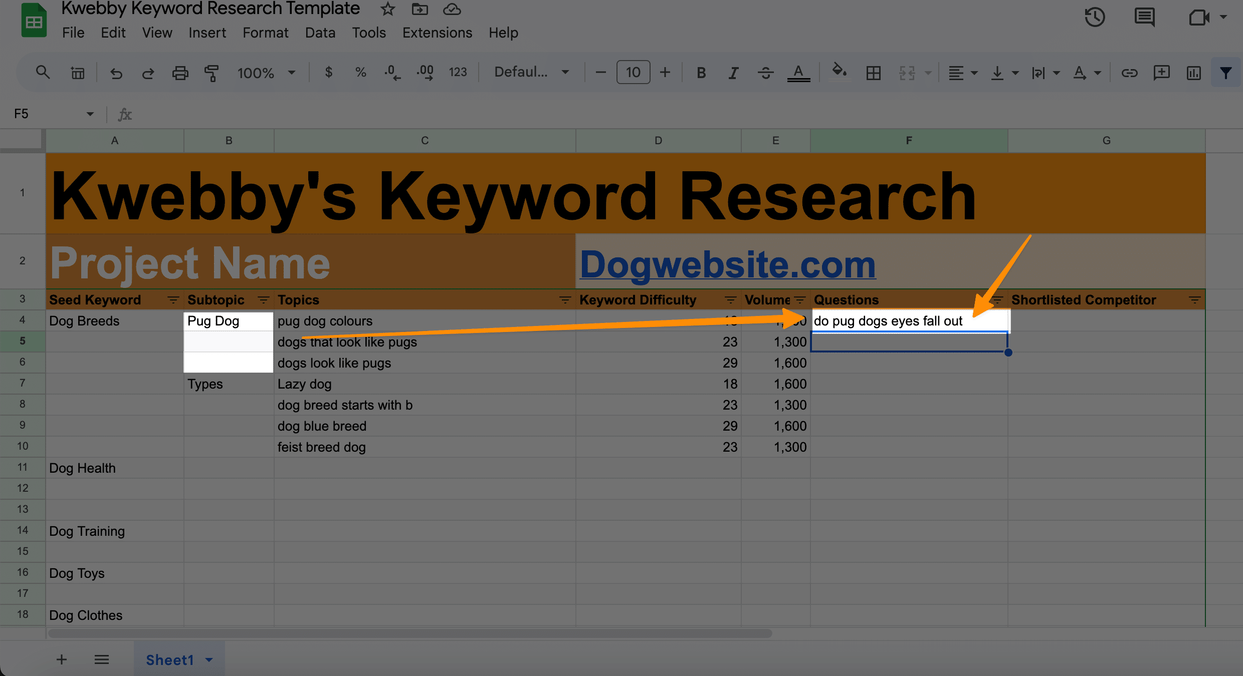 How to do Keyword Research for New Sites to Get 100k Traffic (Template Inside) 10