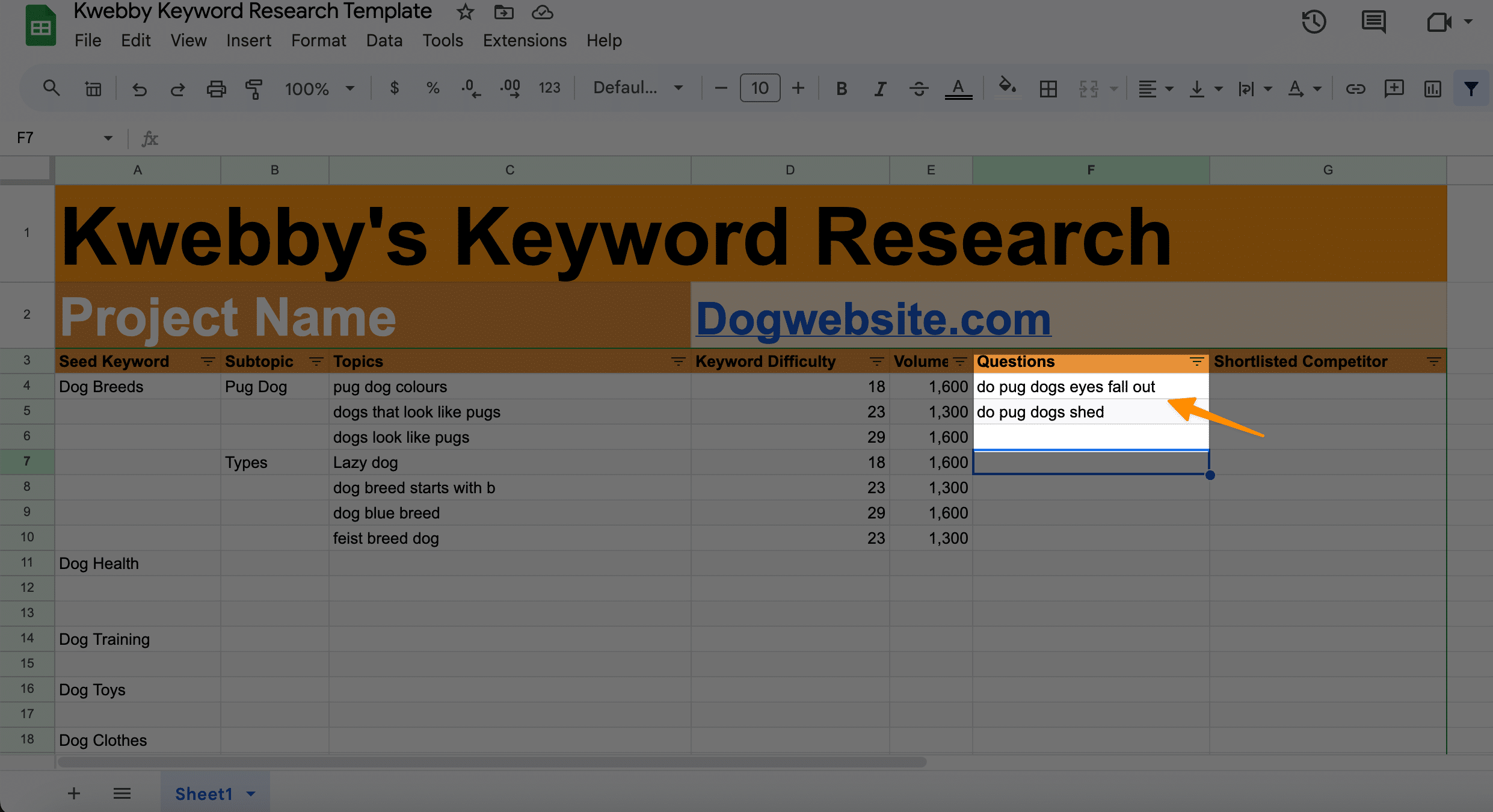 How to do Keyword Research for New Sites to Get 100k Traffic (Template Inside) 11