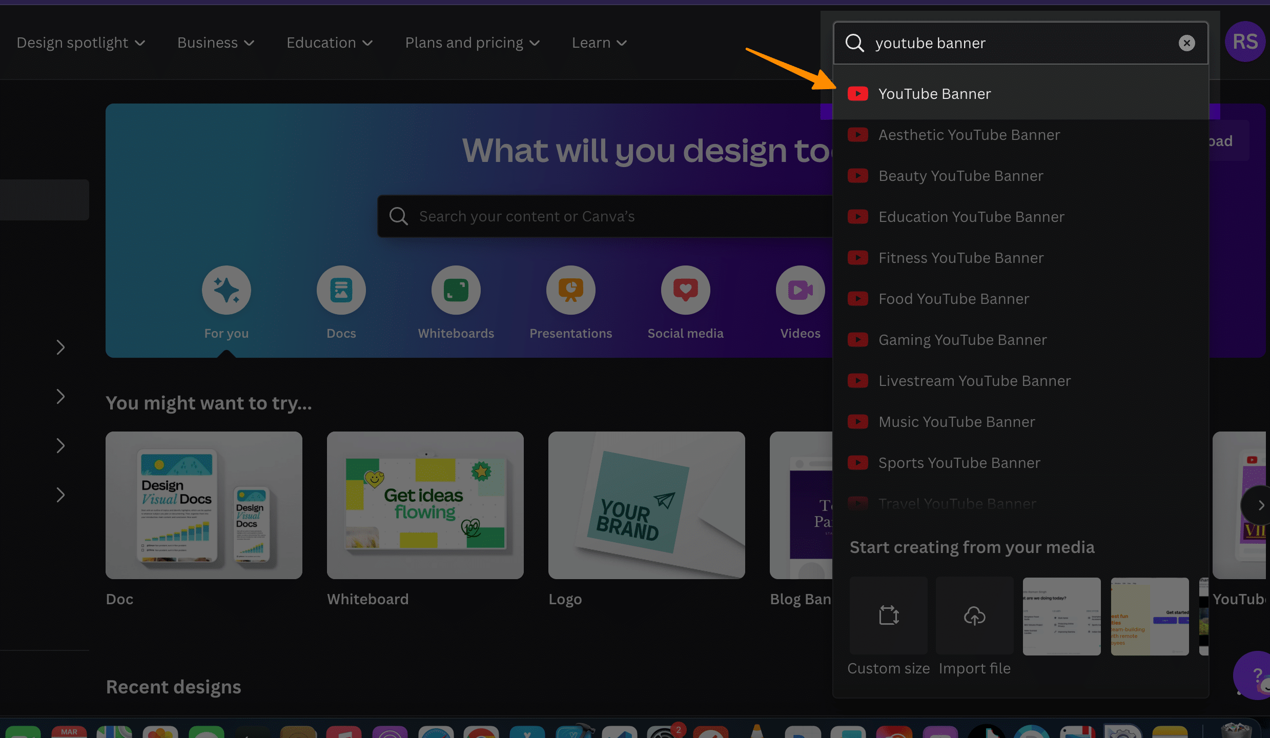 How to Make a YouTube Banner on Canva 6