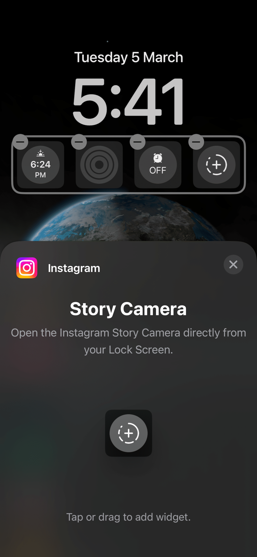 How to Use Instagram's Story Camera Widget on iOS 3