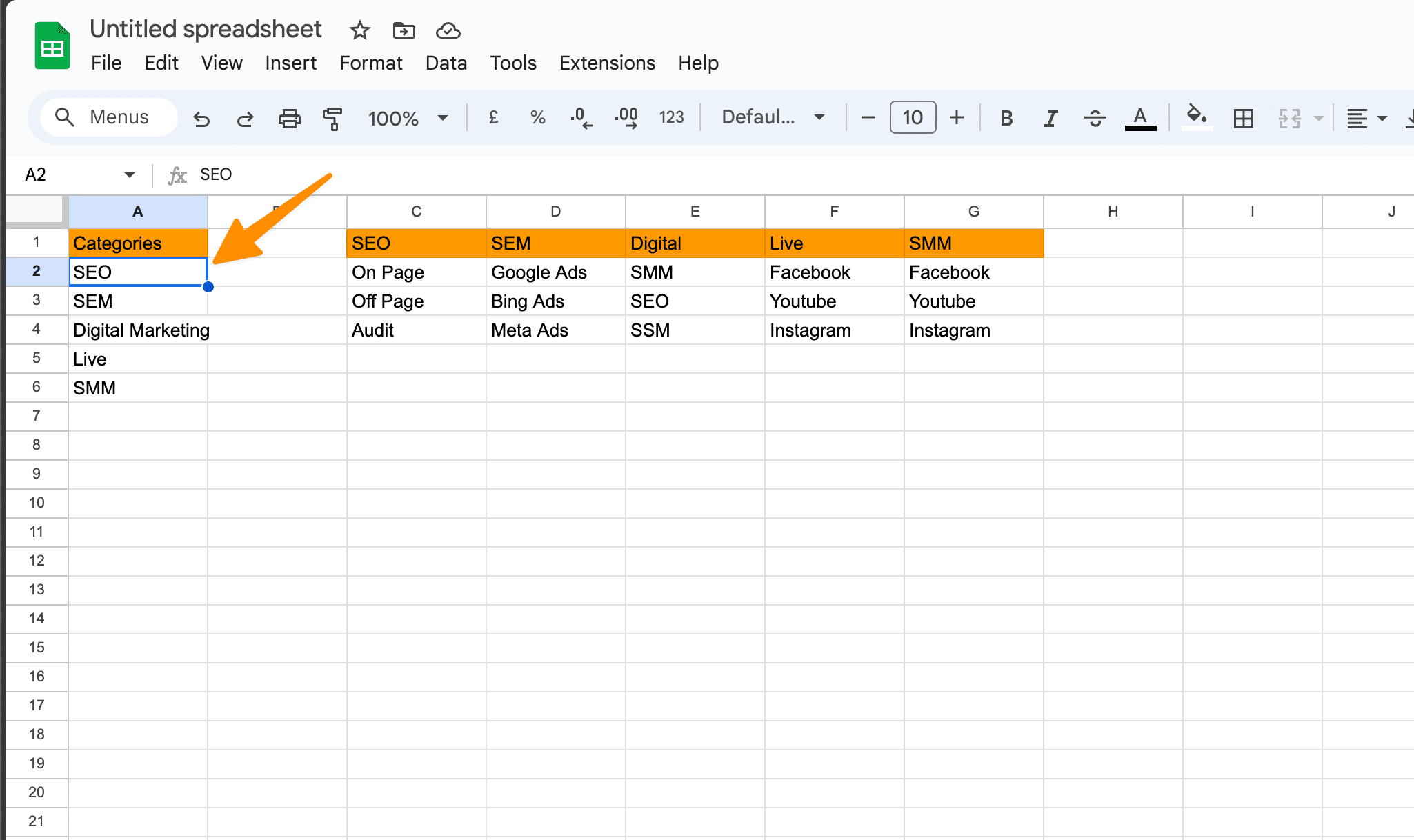 How to Create Categories in Google Sheets in Few Steps 13