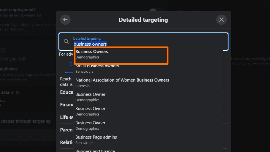 How to target business owners on Facebook in 2024 19