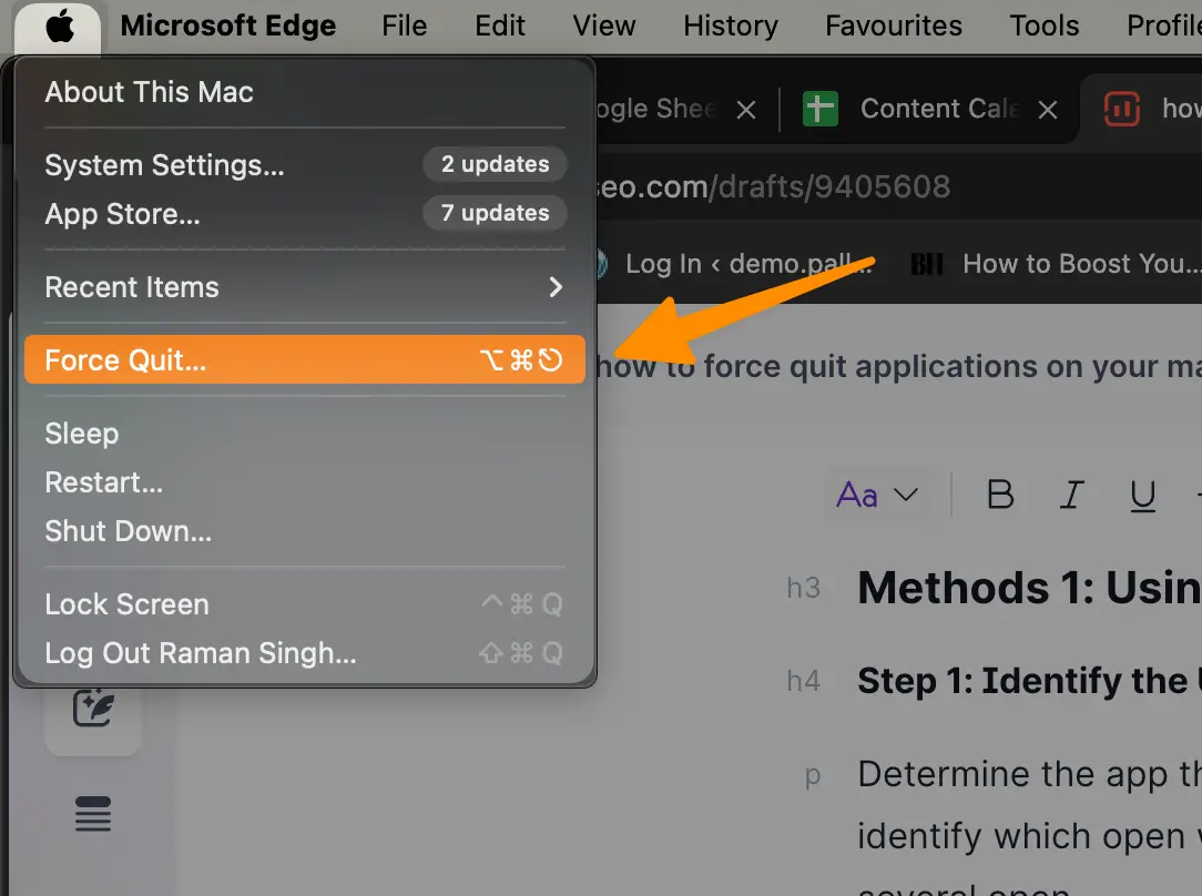 How to Force Quit Applications on your MAC (3 Methods) 12