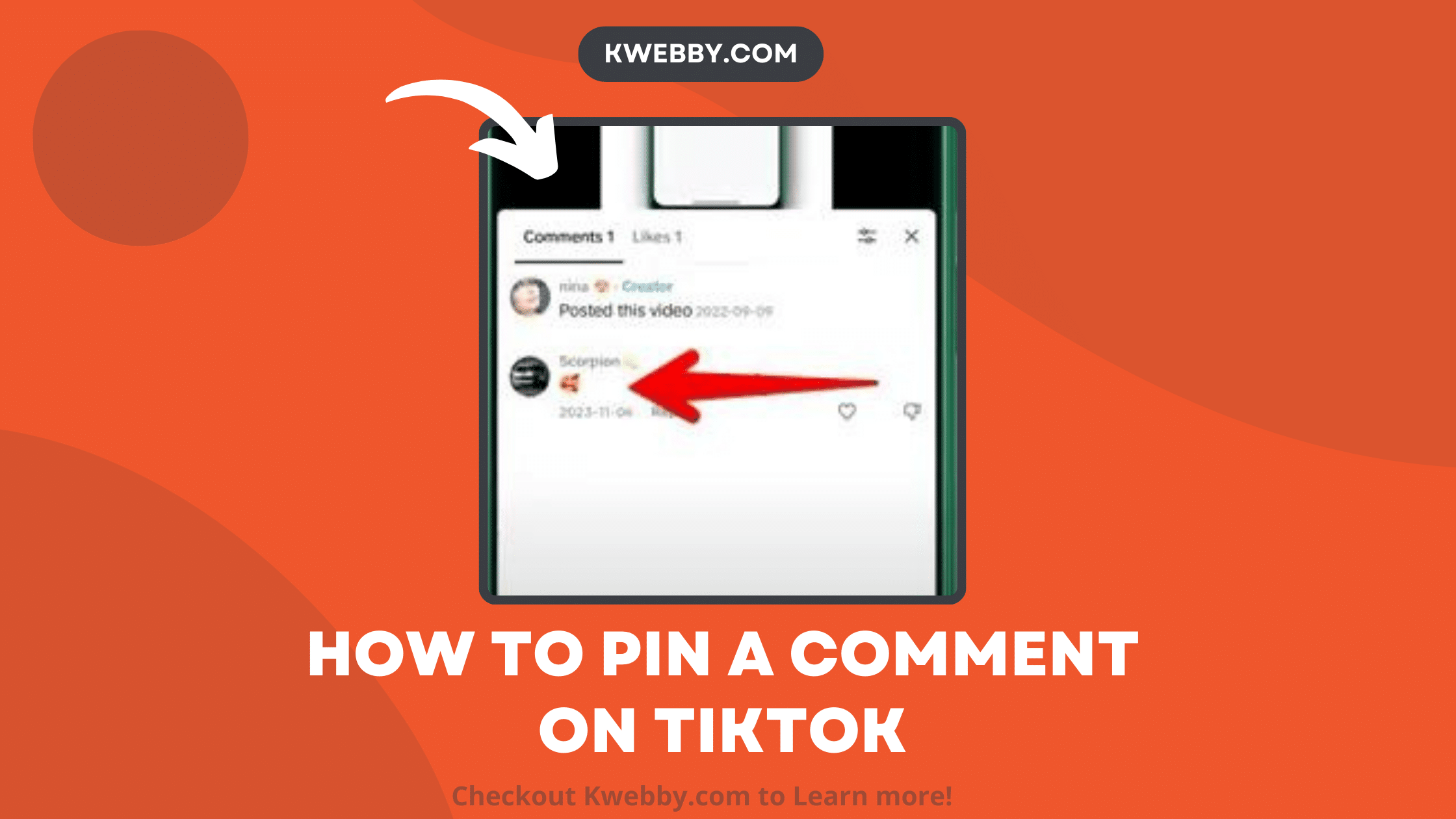 How to PIN a comment on TikTok in 2 Taps