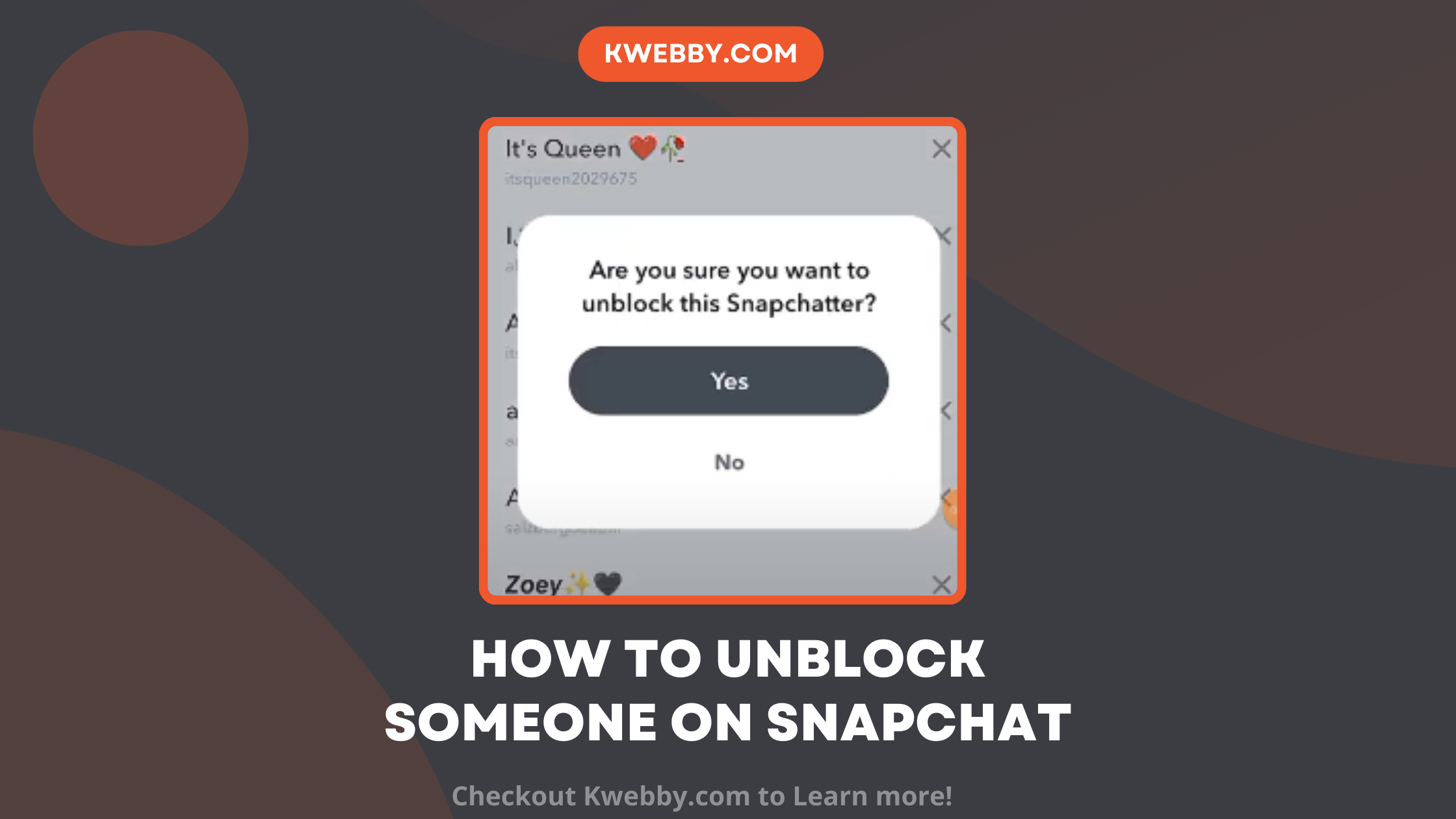 How to Unblock someone on Snapchat in 2024