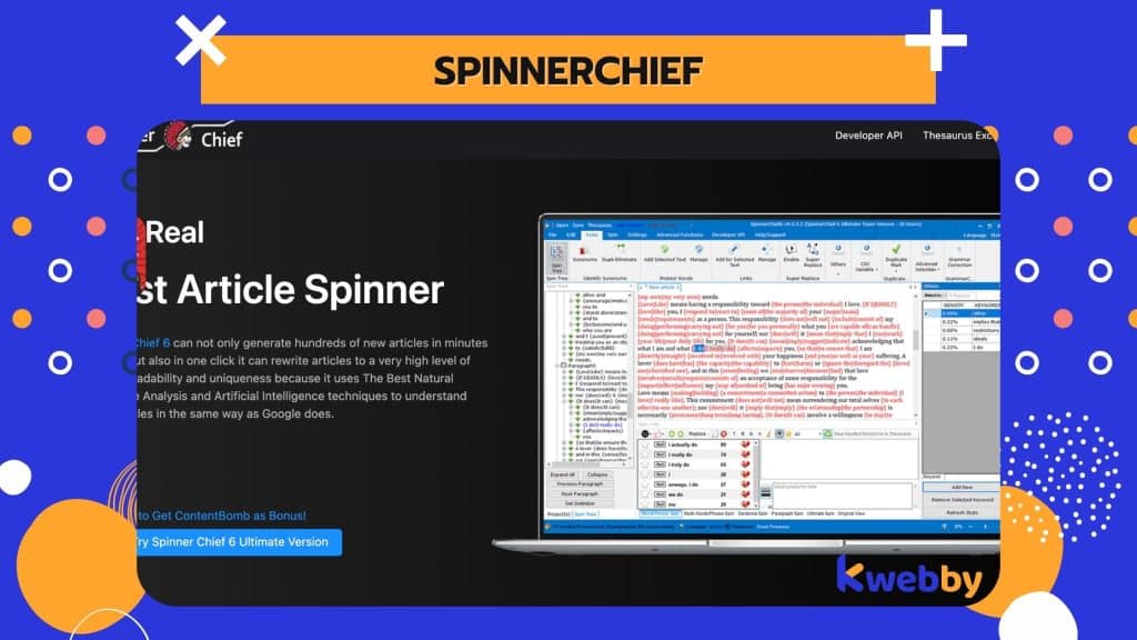 spinnerchief  Article Rewriter